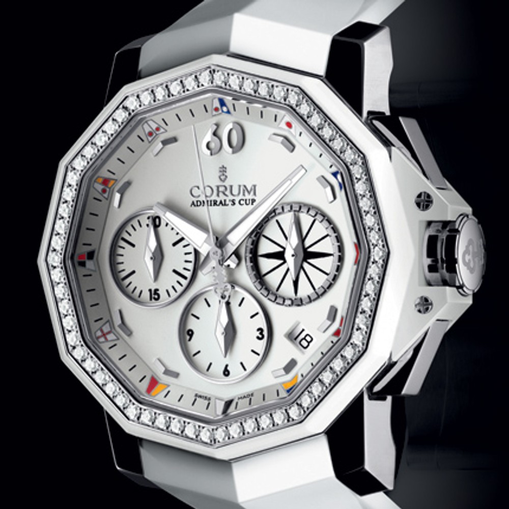 CORUM Admirals cup Watches 39.610.20V50 Silver IvoryDial