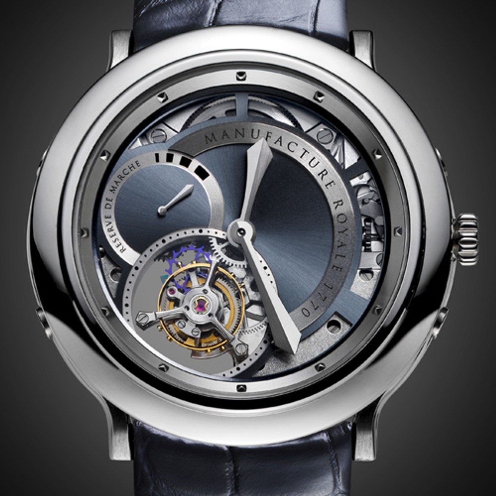 Manufacture Royale, 1770 steel with openwork skeleton dial | GPHG