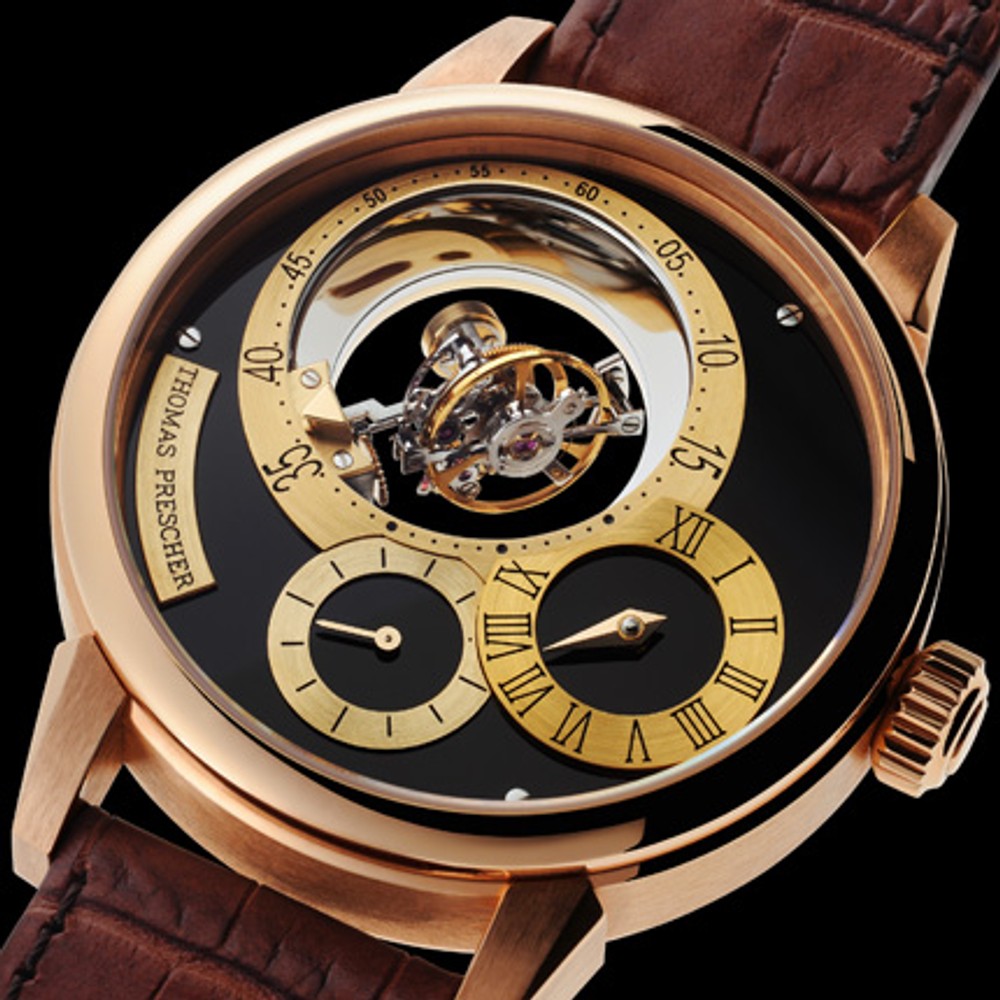 Triple axis shop tourbillon watch