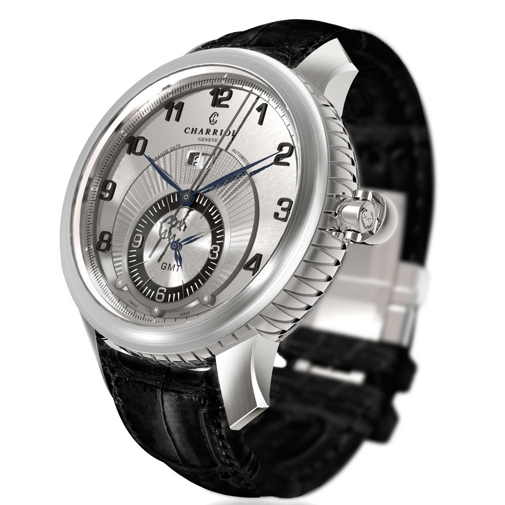 Cadran De Montre Galbé Gris - Diamètre 27.65 Mm - Métal Décor - Occasion Pour Horlogerie