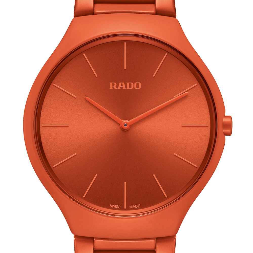 Rado True Thinline Les Couleurs™ Le Corbusier, 4320S orange vif (GPHG 2019)