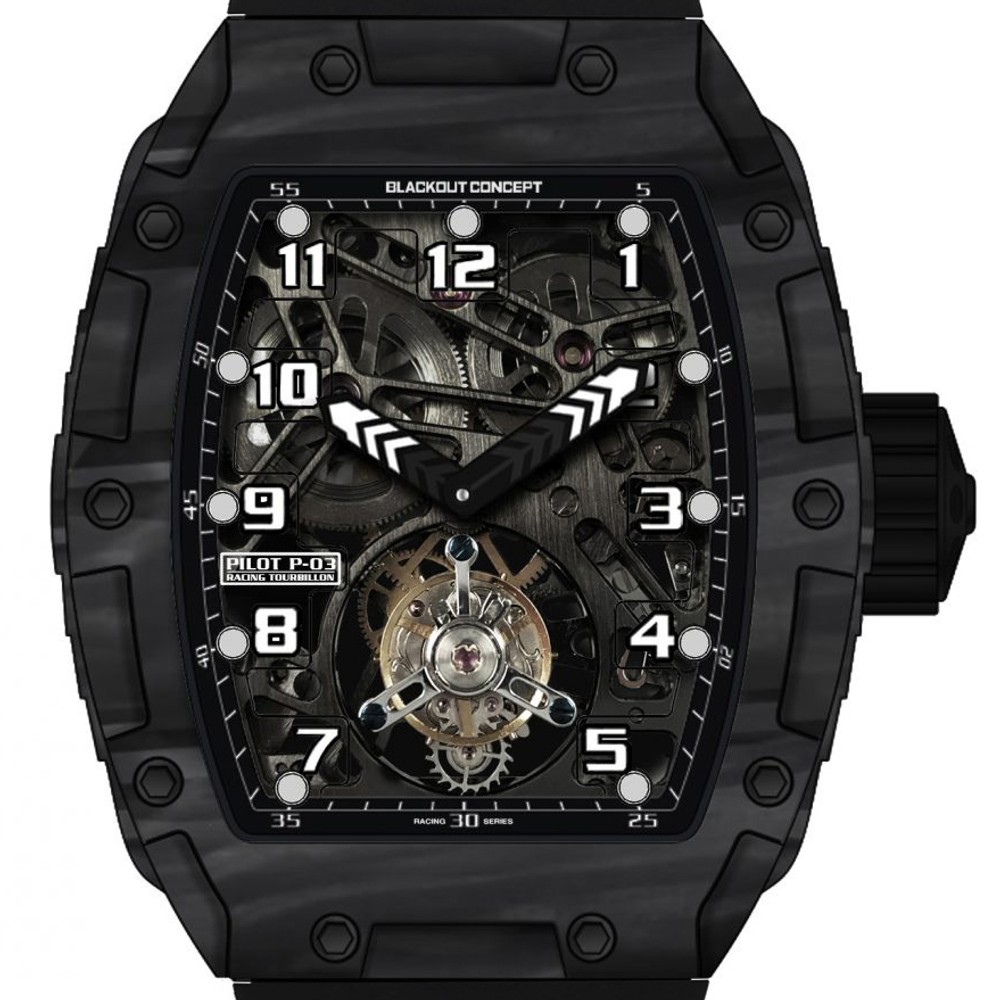 Blackout concept Pilot P03 Tourbillon GPHG