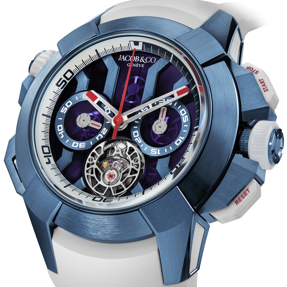 Jacob Co Epic X Chrono Tourbillon Blue Titanium GPHG