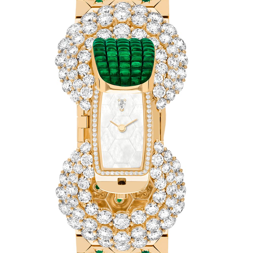 Van Cleef & Arpels Montre Ludo Secret Serti Mystérieux émeraudes (GPHG 2023)
