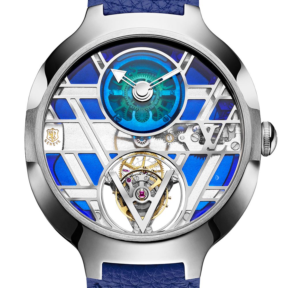 Louis Vuitton Voyager Tourbillon Volant Poinçon de Genève Plique-à-Jour (GPHG 2024)