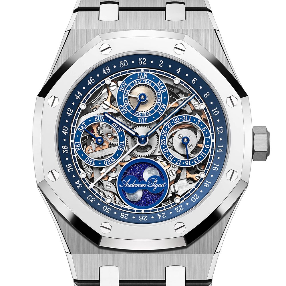 AUDEMARS PIGUET Royal Oak Quantième Perpétuel Squelette « 150e Anniversaire » (GPHG 2025)