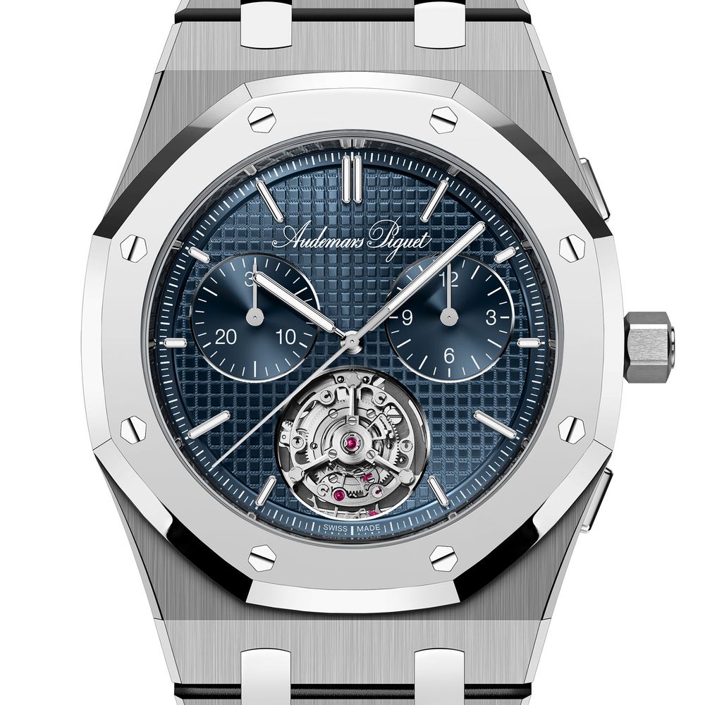 AUDEMARS PIGUET Royal Oak "Jumbo" Tourbillon volant Chronographe Automatique Extra-plat RD#5 "150e Anniversaire" (GPHG 2026)